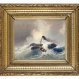 "Salvataggio in mare" | olio su cartone (cm 29,5x39,5) | Firmato al retro | In cornice | (difetti) - photo 2