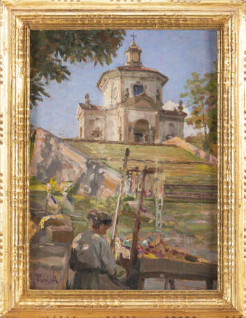 "La XIV Cappella del Sacro Monte di Varese" | olio su compensato (cm 25x18) | Firmato in basso a sinistra | In cornice - фото 2