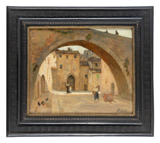 "Assisi" | olio su compensato (cm 34x42) | Firmato e datato in basso a destra | Al retro: cartiglio | In cornice | | Provenienza | Galleria Scopinich, Milano - photo 2