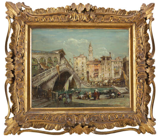 "Ponte di Rialto" | olio su tela applicata a compensato (cm 27x32) | Firmato in basso a destra | In cornice - photo 2