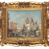 "Mercato a San Giacomo di Rialto" | olio su tela applicata a compensato (cm 27x32) | Firmato in basso a destra | In cornice - photo 2