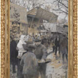 "Al mercato" | tecnica mista su carta (cm 46x31,5) | Siglato in basso a destra | In cornice - фото 2
