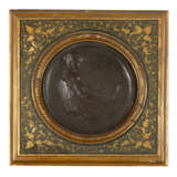 "La lettura" | bassorilievo in bronzo (d cm 21) | Firmato in basso a destra | In cornice - фото 1