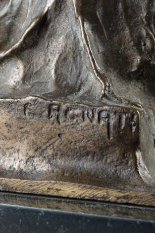 "L'amico fedele" | scultura in bronzo (h cm 15) poggiante su base in marmo | Firmata alla base | | Provenienza | Milano, Eredità Bernasconi - photo 2