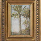 "Palme" | olio su tavola (cm 21,5x13) | Firmato in basso a sinistra | Al retro: timbro | In cornice | | Provenienza | Raccolta Giosi, Napoli - Foto 2