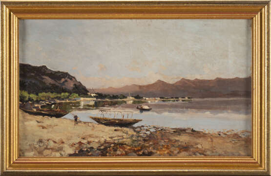 "Lago Maggiore" | olio su tela (cm 30x50) | Firmato e datato in basso a sinistra | In cornice - photo 2