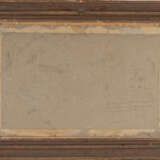 "Il gregge" | olio su cartone pressato (cm 45x70) | Firmato in basso a destra | Al retro: dedicato e datato 19 maggio 1910 | In cornice - Foto 3