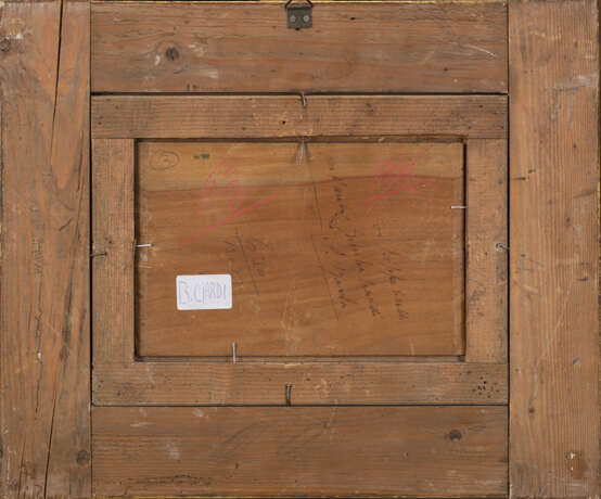 "Fondamenta a Venezia" | olio su tavola (cm 15x23) | Al retro: autentica della moglie Emilia Ciardi | In cornice - Foto 3