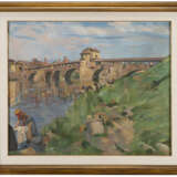 "Lavandaie sul Ticino a Pavia" | olio su tela (cm 75x90) | Firmato in basso a destra | In cornice - Foto 2