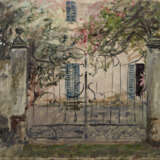 "L'ingresso alla villa" 1941 | olio su tela (cm 60x80) | Firmato e datato in basso a destra | In cornice - photo 1