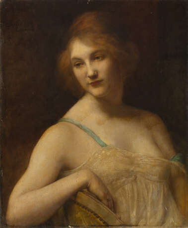 "Figura femminile" | olio su tela (cm 61x50,5) | Firmato in alto a sinistra - photo 1
