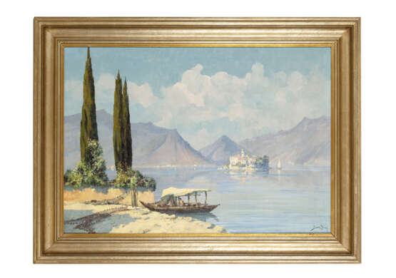 "Lago Maggiore con l'Isola dei Pescatori" | olio su tela (cm 71x101) | Firmato in basso a destra | In cornice - фото 2