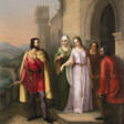 "Incontro" 1843 | olio su tela (cm 81x61) | Firmato, locato Venezia e datato in basso a sinistra | In cornice - Auktionspreise