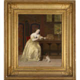 "La pappa" | olio su tavola (cm 62x50) | Firmato in basso a destra | In cornice | (difetti) - Foto 2