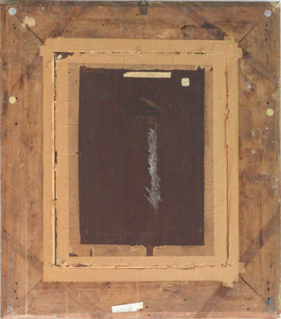 "La pappa" | olio su tavola (cm 62x50) | Firmato in basso a destra | In cornice | (difetti) - Foto 3
