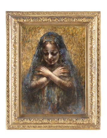 "Madonnina" | olio su tela (cm 74x53) | Tracce di firma in basso a destra | In cornice - Foto 2