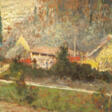 "Paesaggio" | olio su masonite (cm 43x70) | Siglato in basso a destra | Al retro: iscrizione | In cornice | | Provenienza | Galleria Geri, catalogo n.787 1965 - Auktionsarchiv