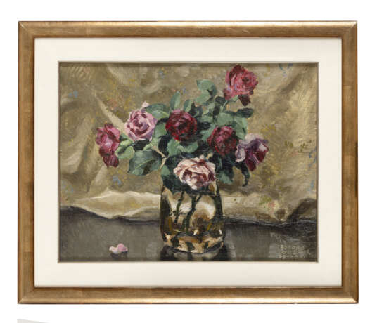 "Rose" 16 maggio 1929 | olio su compensato (cm 46x58) | Firmato in basso a destra | Al retro: titolato e datato | In cornice | (difetti) - photo 2