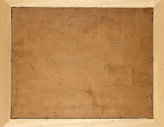 "Rose" 16 maggio 1929 | olio su compensato (cm 46x58) | Firmato in basso a destra | Al retro: titolato e datato | In cornice | (difetti) - Foto 3