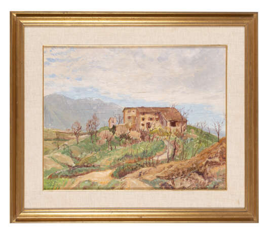 "San Zenone degli Ezzelini" 31 marzo 1929 | olio su compensato (cm 45x58) | Firmato in basso a sinistra | Al retro: titolato e datato | In cornice - photo 2