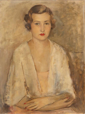 "Ritratto femminile" 1934 | olio su tela (cm 80x60) | Firmato e datato a destra | In cornice | (difetti) - фото 1