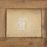 "Gregge impaurito" 1913 | olio su carta applicata a cartone (cm 11,5x17) | Firmato in basso a sinistra | Al retro: cartiglio del pittore con titolo e data | In cornice - Foto 3