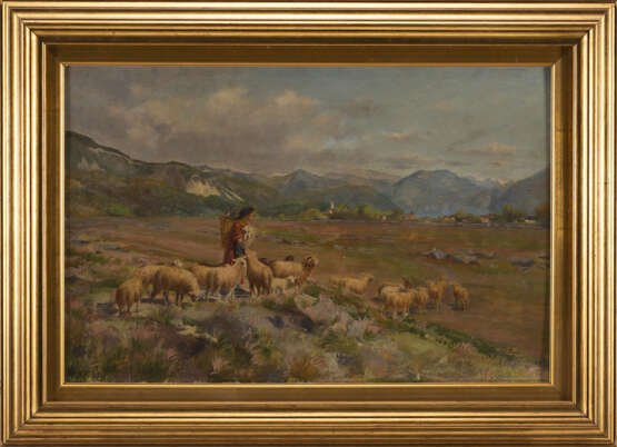 "La pastorella" | olio su tela (cm 51x78) | Firmato in basso a destra | In cornice - Foto 2