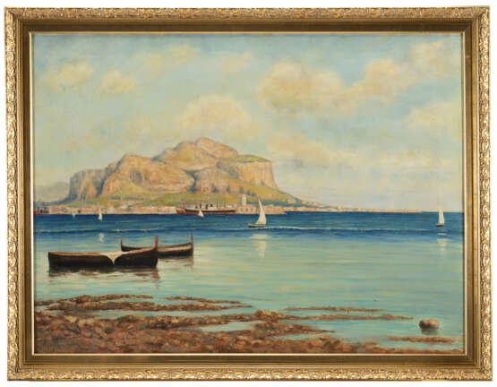 "Il Golfo di Palermo" | olio su tela (cm 85x115) | Firmato in basso a sinistra | In cornice - Foto 2