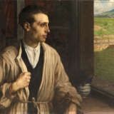 "Ritratto maschile" 1923 | olio su tela (cm 79x99) | Firmato e datato in alto a sinistra | In cornice - Foto 1