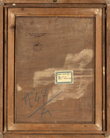 "Baita fiorita" | olio su tavola (cm 45x33) | Firmato in basso a destra | Al retro: timbro e cartiglio del pittore | In cornice - photo 3