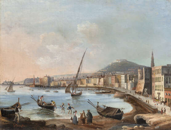 "Il Golfo di Napoli" | olio su tela (cm 39,5x53) | Firmato in basso a sinistra | In cornice - фото 1