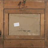 "Pontile a Venezia (Canale della Giudecca)" 1919 | olio su cartone (cm 15,5x23) | Firmato in basso a sinistra | Al retro: firmato, datato e titolato | In cornice - Foto 3