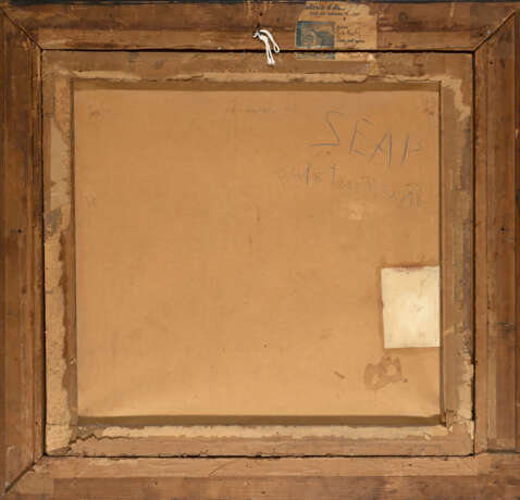 "Siesta" | pastelli colorati su carta (cm 83x87) | Al retro: cartiglio | In cornice | (difetti) | | Esposizioni | 1933, Mostra personale dell'artista, Galleria d'Arte Trieste - photo 3