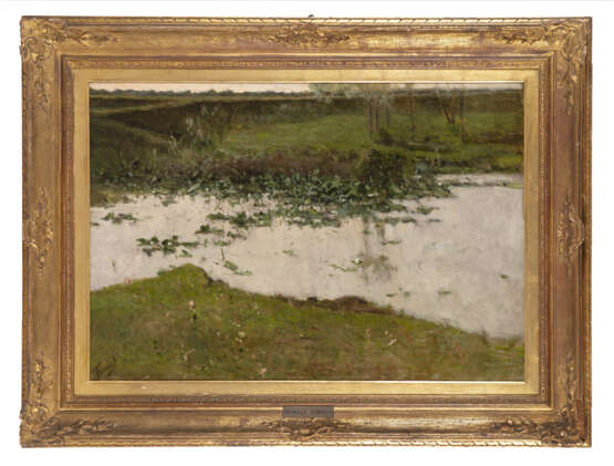 "Lo stagno" | olio su tela (cm 55x80) | Firmato in basso a sinistra | In cornice - Foto 2