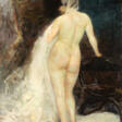 "La modella" | olio su tela (cm 90x56) | Sigliato in basso a sinistra | In cornice - Archives des enchères