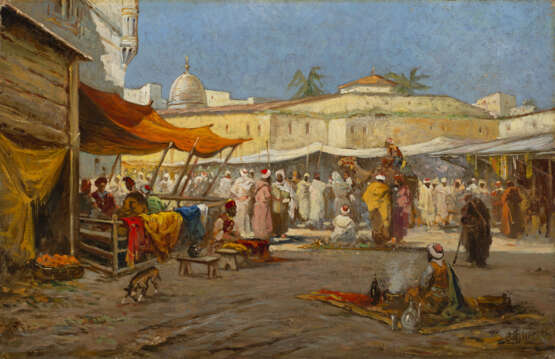 "Il Cairo" | olio su tela (cm 30,5x47) | Firmato in basso a destra | In cornice - Foto 1