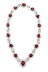 VAN CLEEF &amp; ARPELS RUBY AND DIAMOND NECKLACE