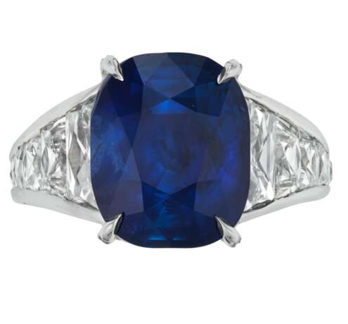 SAPPHIRE AND DIAMOND RING - Foto 1