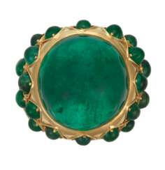 TIFFANY &amp; CO. JEAN SCHLUMBERGER EMERALD RING