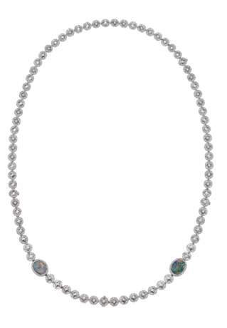 LOUIS VUITTON OPAL AND DIAMOND NECKLACE - фото 1