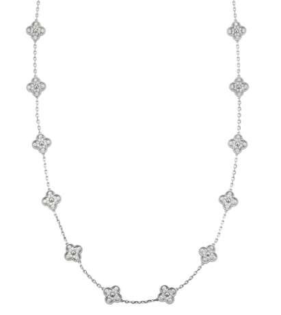 VAN CLEEF & ARPELS DIAMOND `ALHAMBRA` NECKLACE - Foto 1
