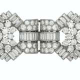 CARTIER ART DECO DIAMOND DOUBLE-CLIP BROOCH - photo 1