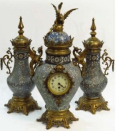 „Uhr mit Dampfbädern Vasen 19 Jahrhundert “ - Foto 2