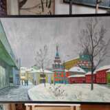 Painting “st. Bolshaya Polyanka”, Грошев Пётр Иванович, Canvas, Oil, 20th Century Realism, Landscape painting, Russia, 2021 - photo 2