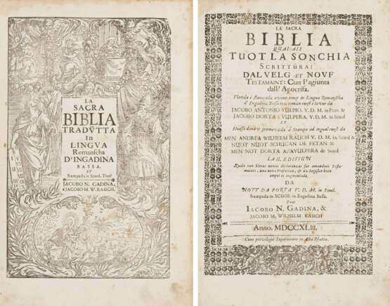 Biblia Raeto-Romanica. - photo 1