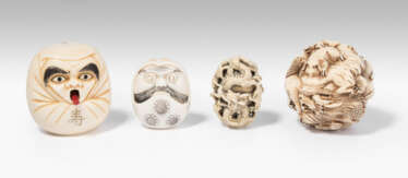 Lot: 4 Netsuke