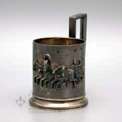 Holder "Russian Troika", Russian, late 19th, early 20th century, silver 84 samples