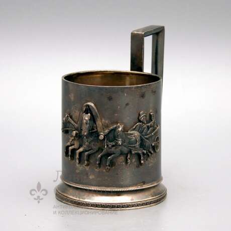 “Holder Russian Troika Russian late 19th early 20th century silver 84 samples” - photo 1