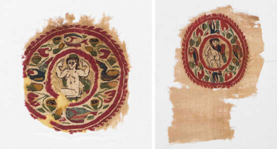 Lot: 2 koptische Textilfragmente - фото 1