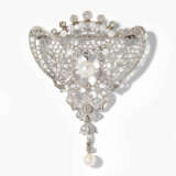 Perlen-Diamant-Brosche - фото 1